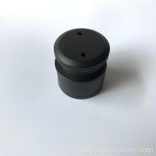 Soporte de punto de vidrio negro de acero inoxidable